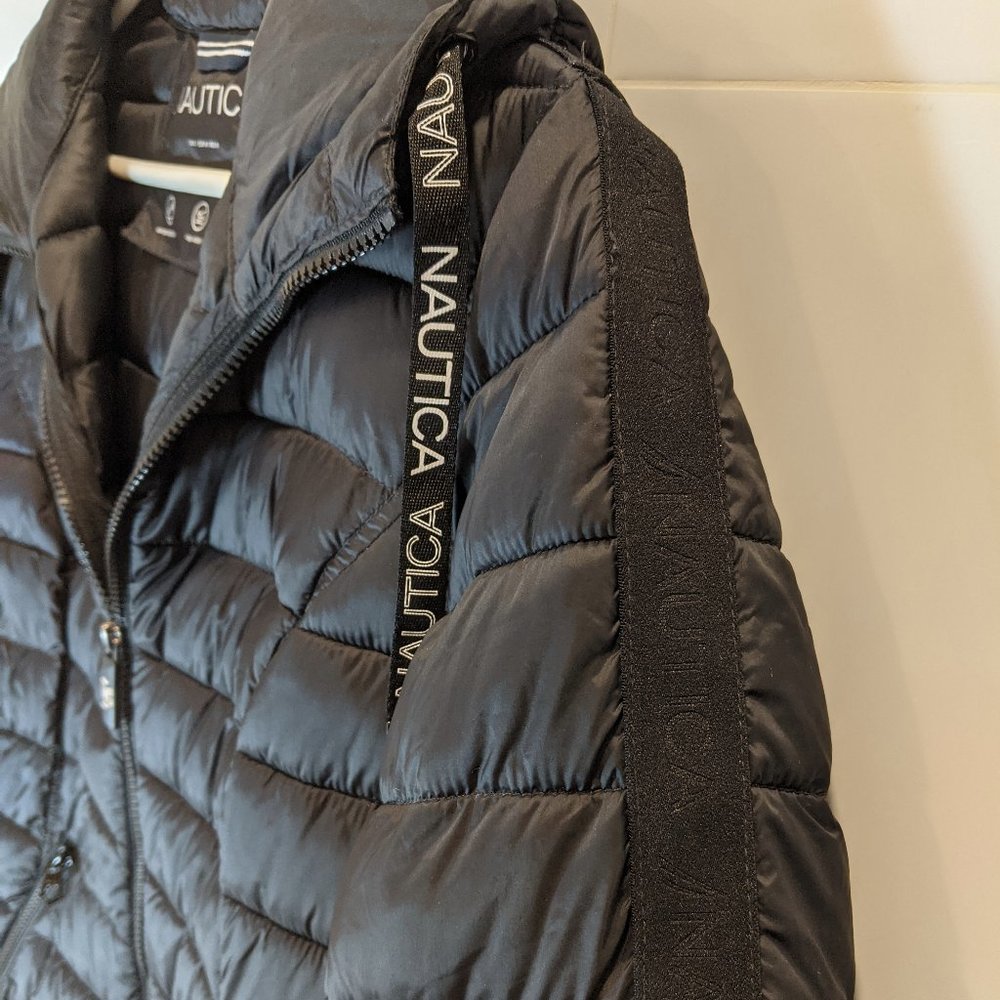 Nautica Synthetic Puffy Women's Jacket with Hood - Picture 4 of 14